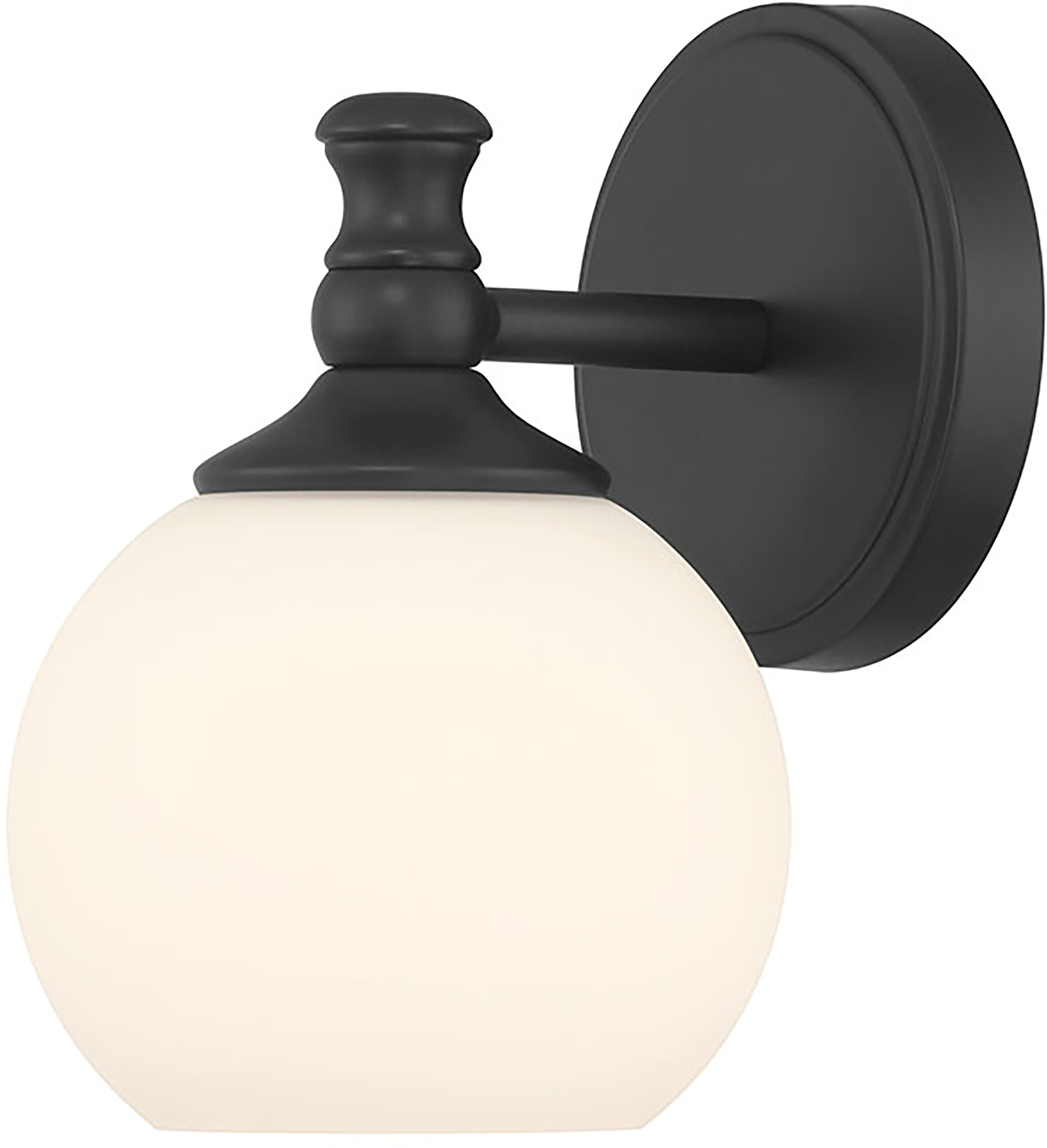 Photos - Chandelier / Lamp Millennium Lighting 201101 Orlisse 9" Tall Wall Sconce Matte Black Indoor Lighting Wall Sconces 201101-MB