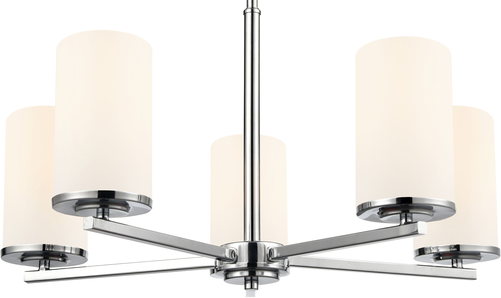 Photos - Chandelier / Lamp Millenium Millennium Lighting 2715-WG Verlana 5 Light 24" Wide Drum Chandelier Chrome Indoor Lighting Chandeliers 2715WG-CH 