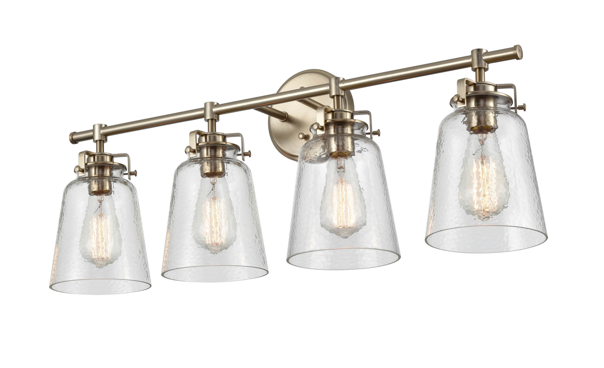Photos - Chandelier / Lamp Millenium Millennium Lighting 4414 Amberose 4 Light 31" Wide Vanity Light Modern Gold Indoor Lighting Bathroom Fixtures Vanity Light 4 