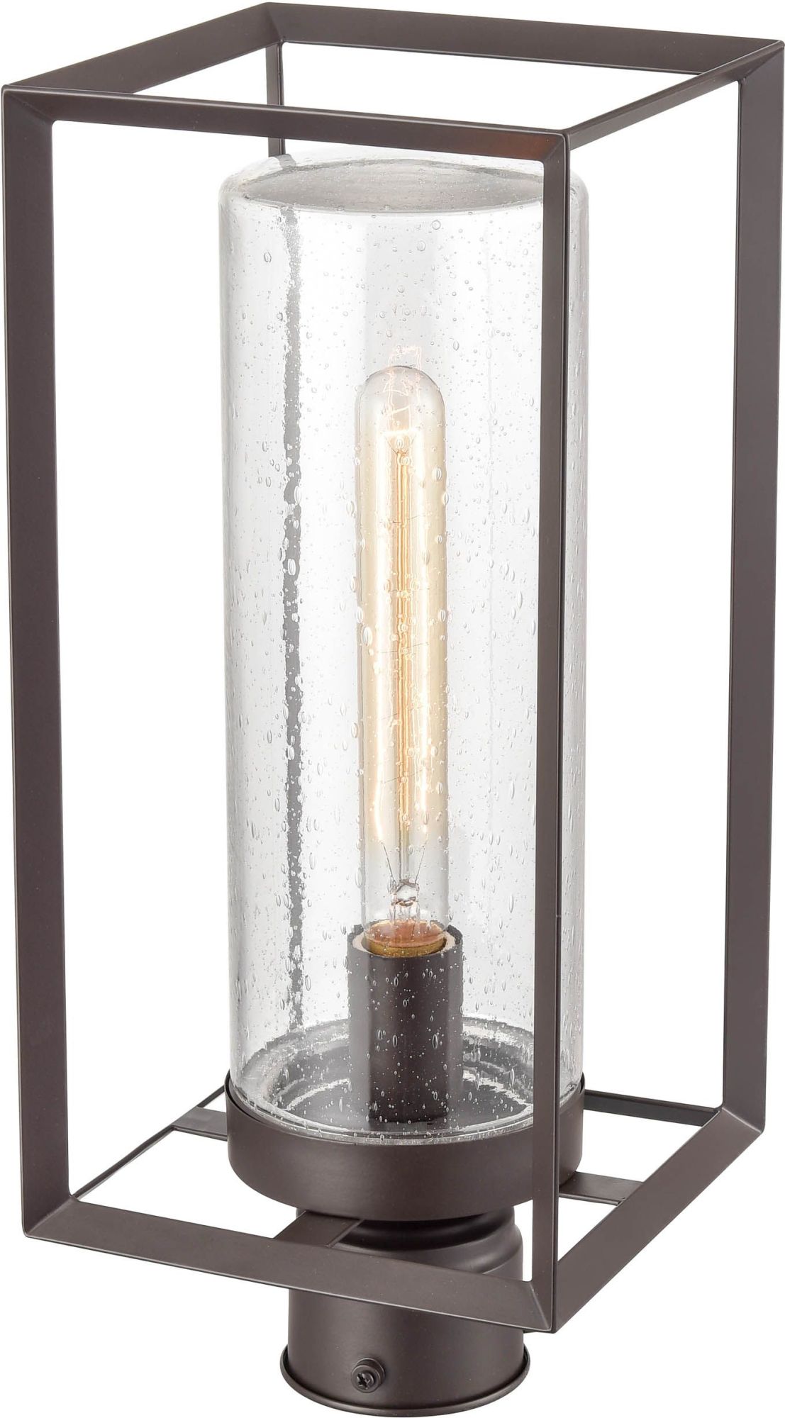 Photos - Floodlight / Street Light Millennium Lighting 4581 Wheatland 18" Tall Post Light with Seedy Glass Shade Powder Coat Bronze Outdoor Lighting Post Light