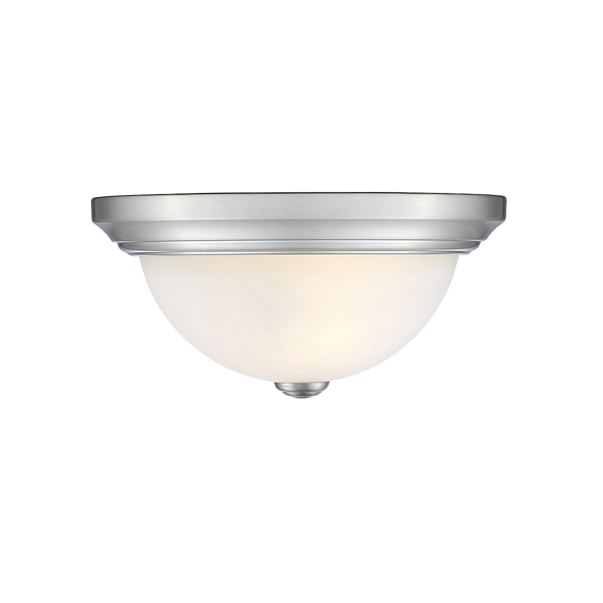 Photos - Chandelier / Lamp Millenium Millennium Lighting 4901 2 Light 11" Wide Flush Mount Bowl Ceiling Fixture Brushed Nickel Indoor Lighting Ceiling Fixtures F 