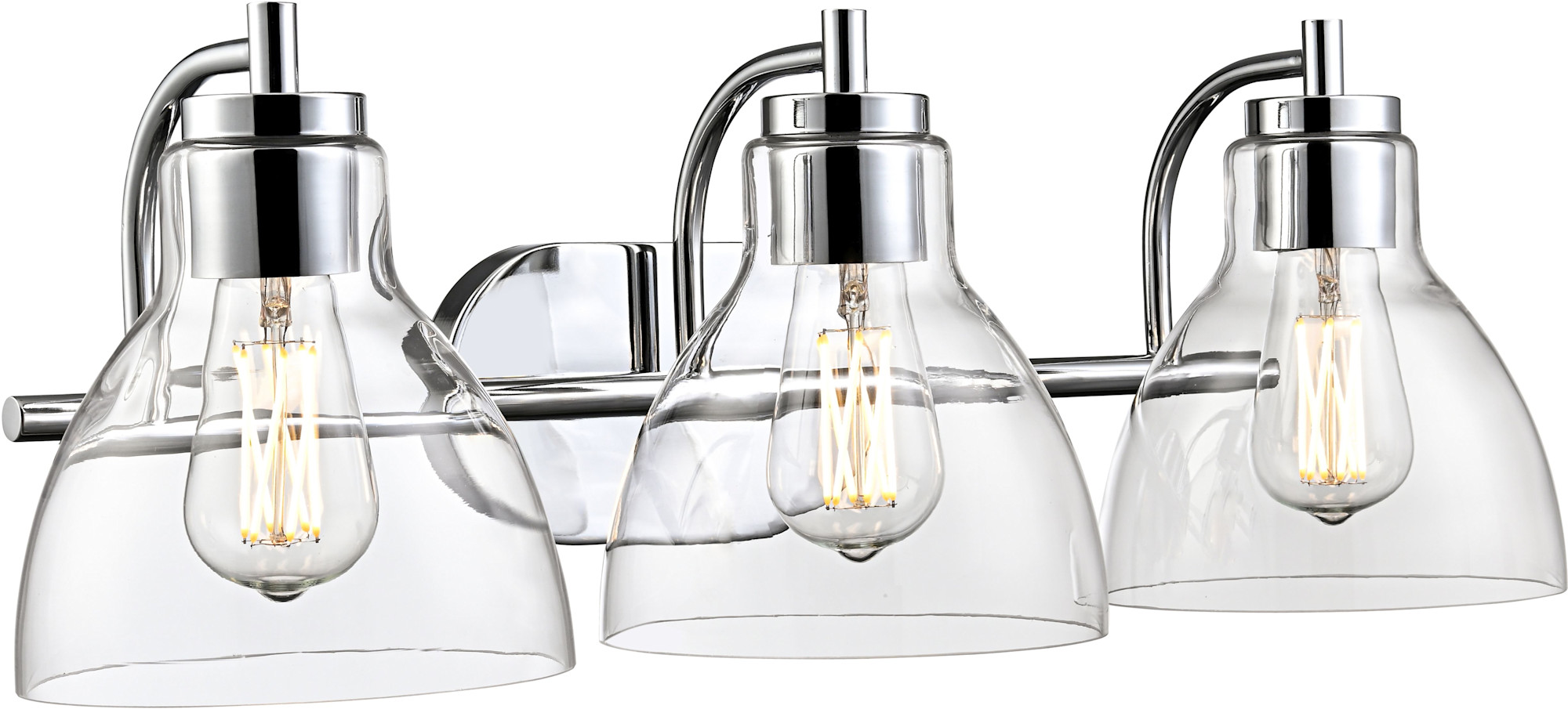 Photos - Chandelier / Lamp Millenium Millennium Lighting 6203 Knightsdale 3 Light 25" Wide Vanity Light Chrome Indoor Lighting Bathroom Fixtures Vanity Light 620 