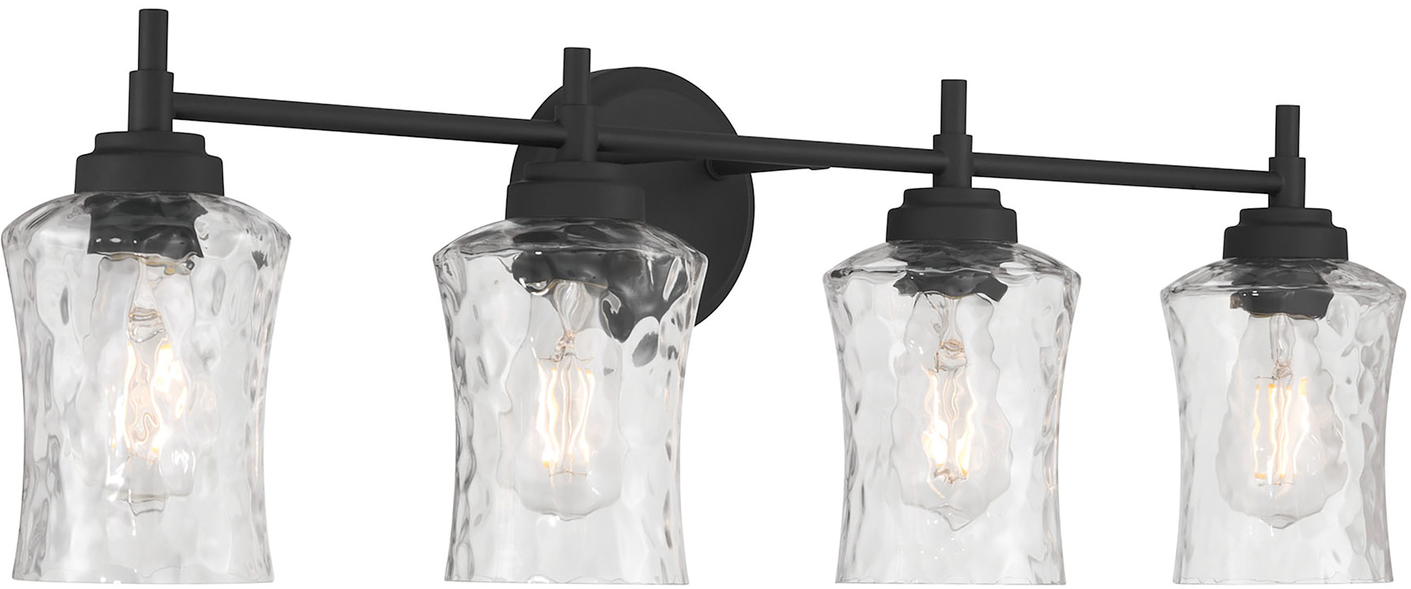 Photos - Chandelier / Lamp Millenium Millennium Lighting 909104 Clarvyn 4 Light 29" Wide Vanity Light Matte Black Indoor Lighting Bathroom Fixtures Vanity Light 
