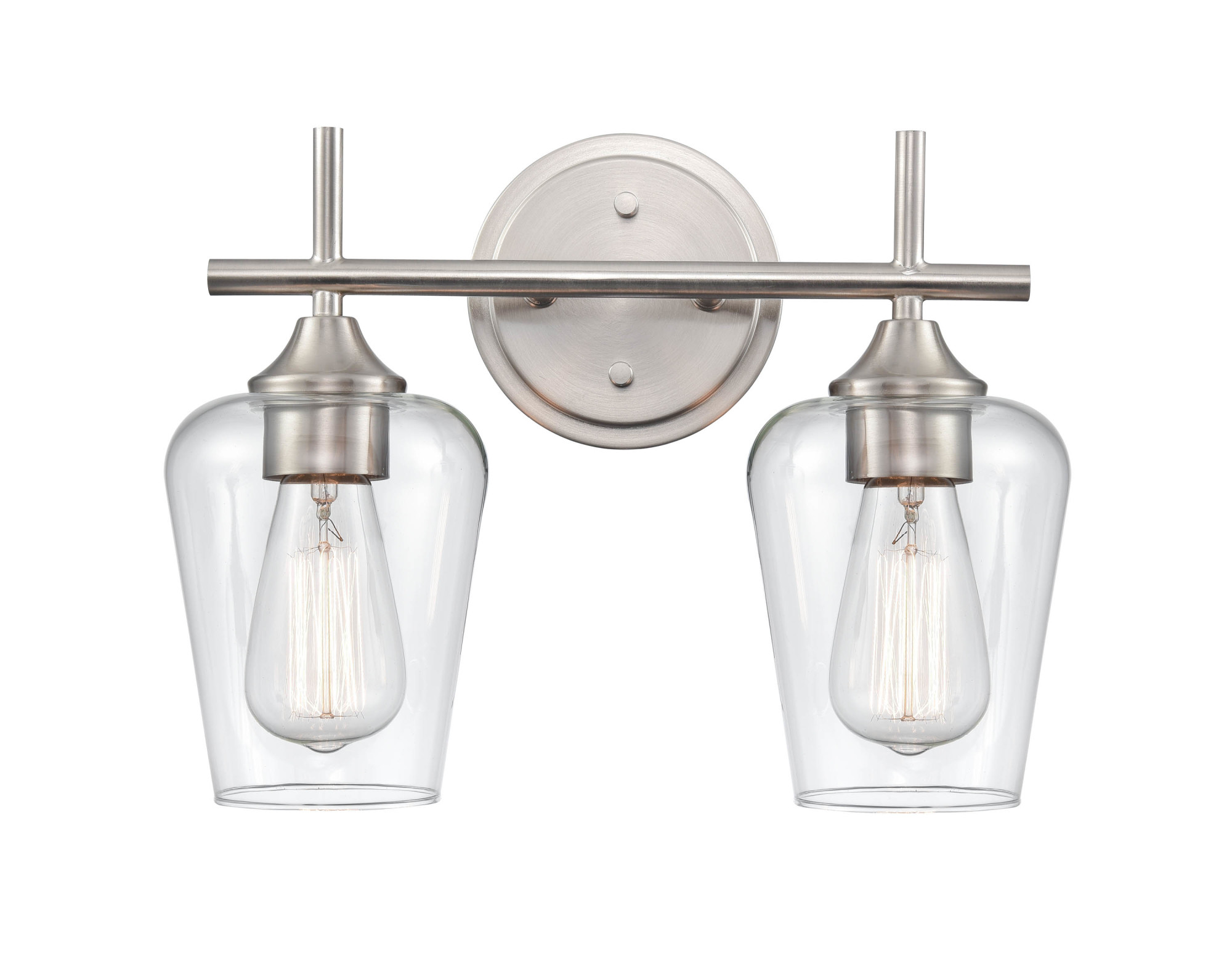 Photos - Chandelier / Lamp Millenium Millennium Lighting 9702 Ashford 2 Light 14" Wide Bathroom Vanity Light Brushed Nickel Indoor Lighting Bathroom Fixtures Van 
