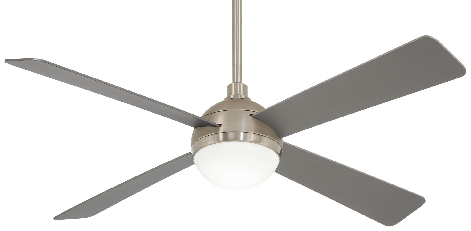 Photos - Fan ORB MinkaAire   54" 4 Blade LED Indoor Ceiling  with Remote Included Brushed Steel / Brushed Nickel s Ceiling s I 