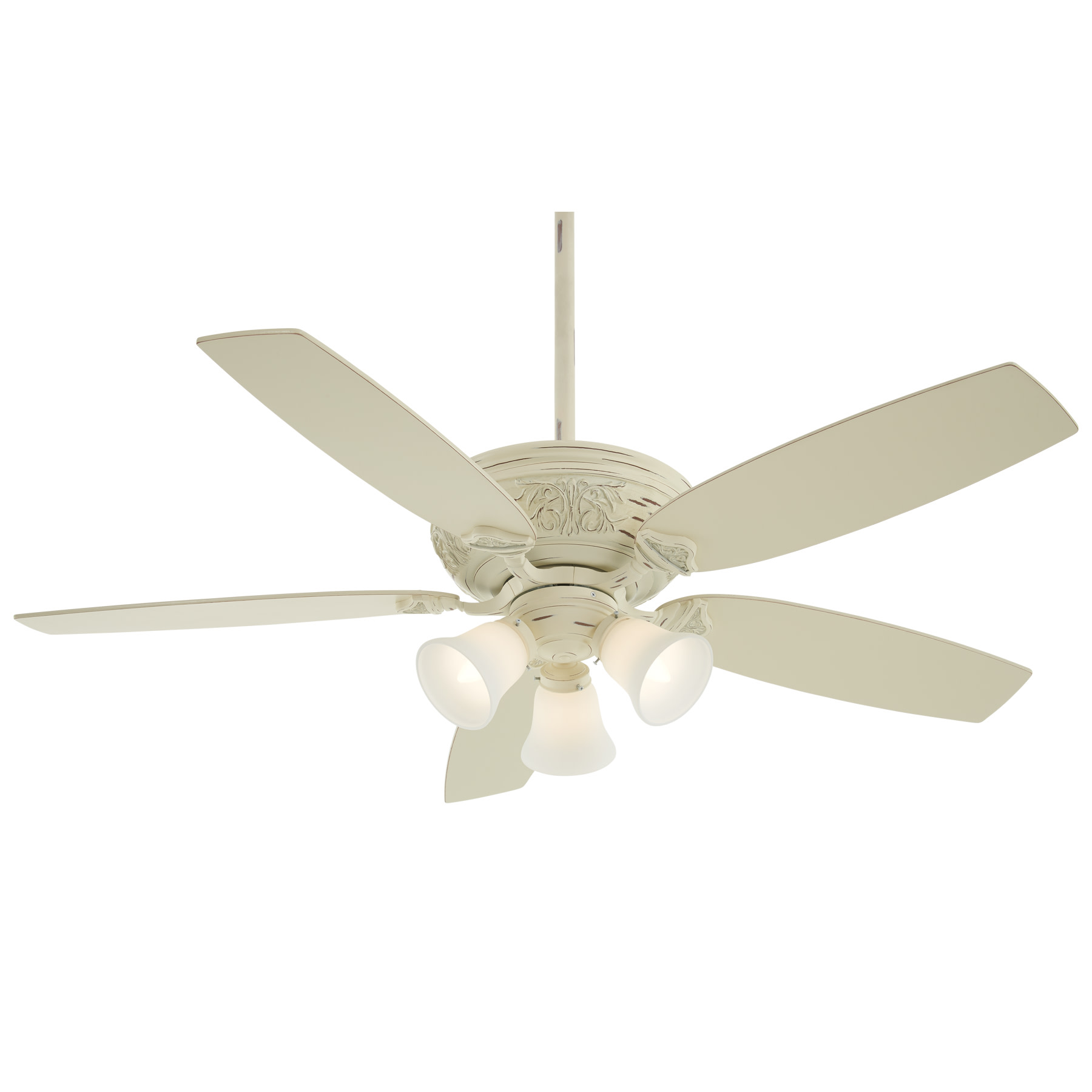 Photos - Fan MinkaAire Classica Gallery Classica Gallery 54" 5 Blade Indoor Ceiling  with Remote and LED Bulbs Included Provencal Blan