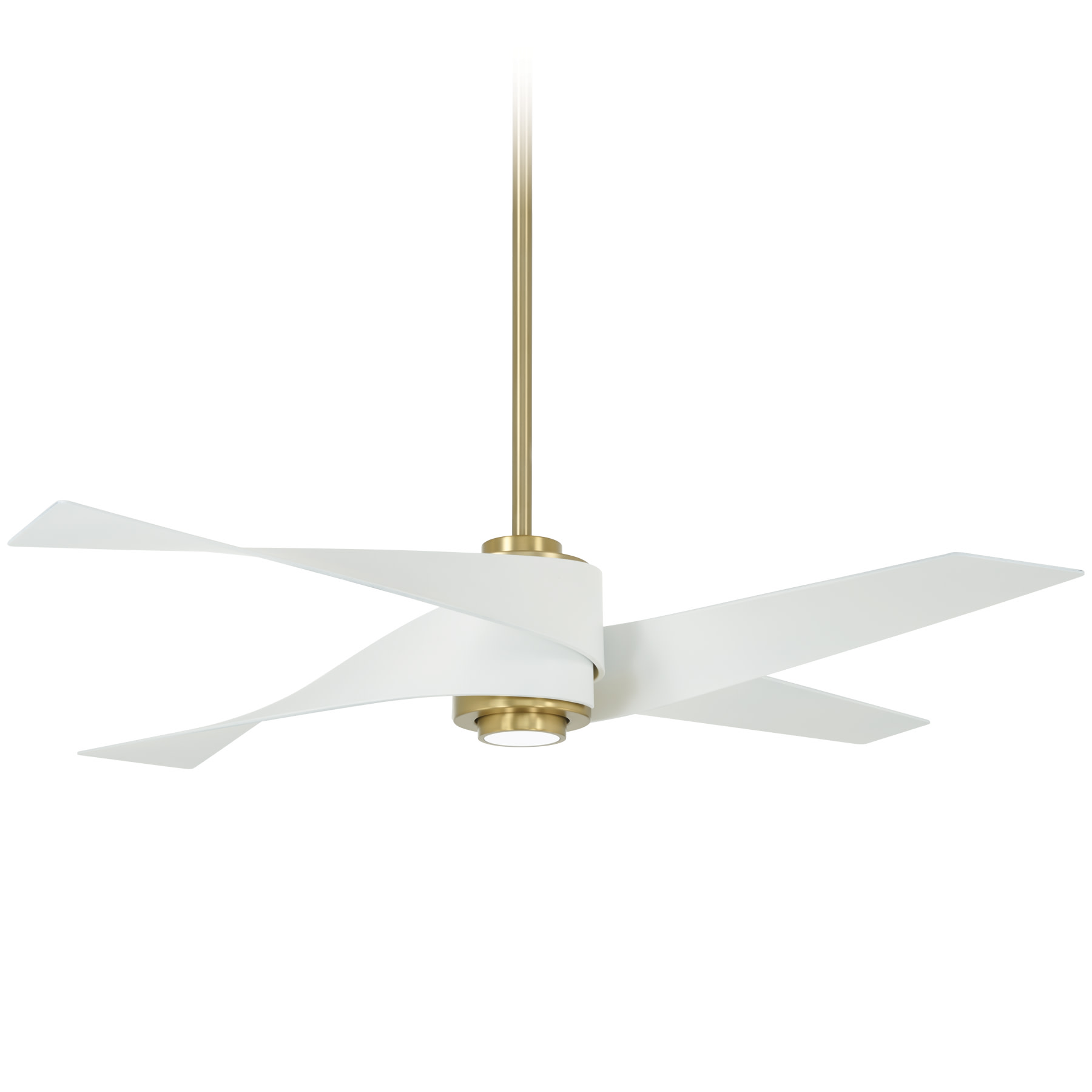 Photos - Fan Artemis MinkaAire IV LED IV 64" 4 Blade Indoor LED Ceiling with DC Motor and Remote Included Soft Brass / Flat W