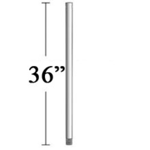 Photos - Fan MinkaAire MA DR536 36" Ceiling  Downrod for 12 Ft Ceilings Polished Nickel Lighting Accessories and Parts Ceiling  Acc