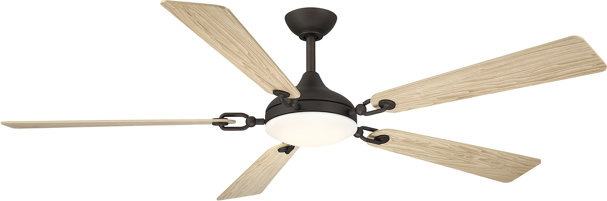 Photos - Fan Cadena MinkaAire F783L  65" 5 Blade Indoor Smart 5CCT LED Ceiling  with Remote Included Dark Bronze / White Oak s Ceili 