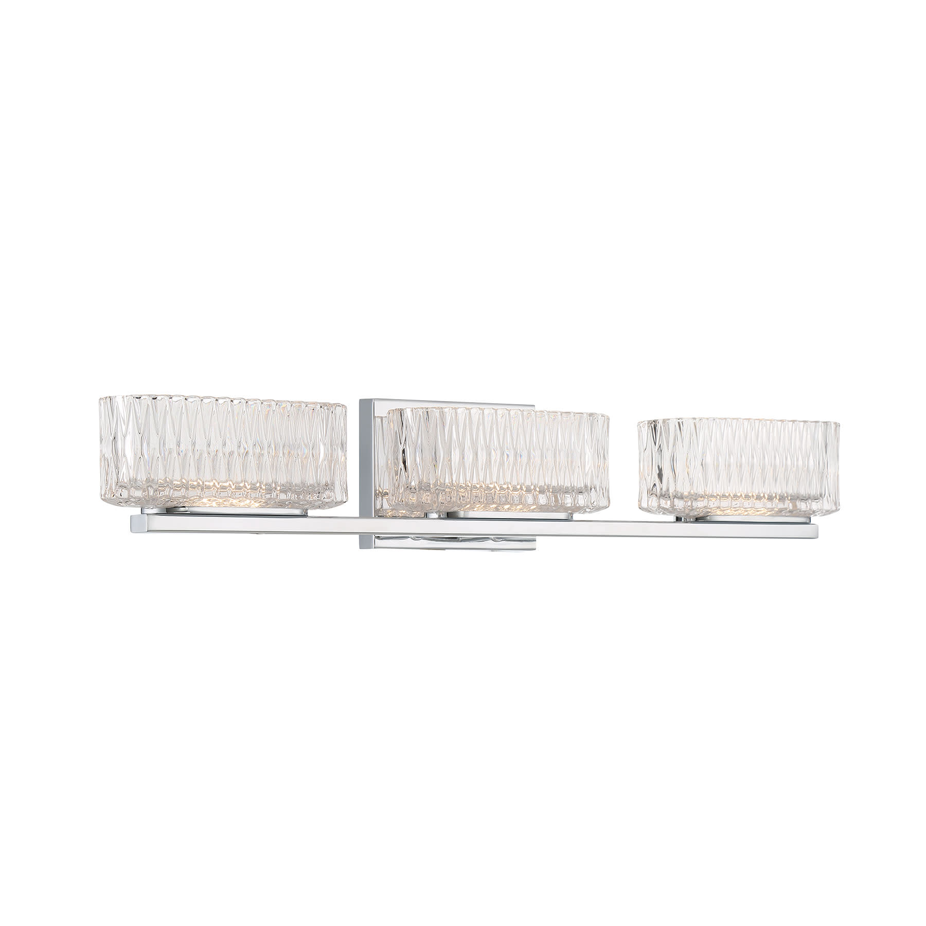 Photos - Chandelier / Lamp Minka Lavery 2003-L Sparren 3 Light 26" Wide LED Vanity Light Chrome Indoor Lighting Bathroom Fixtures Vanity Light 2003-77 