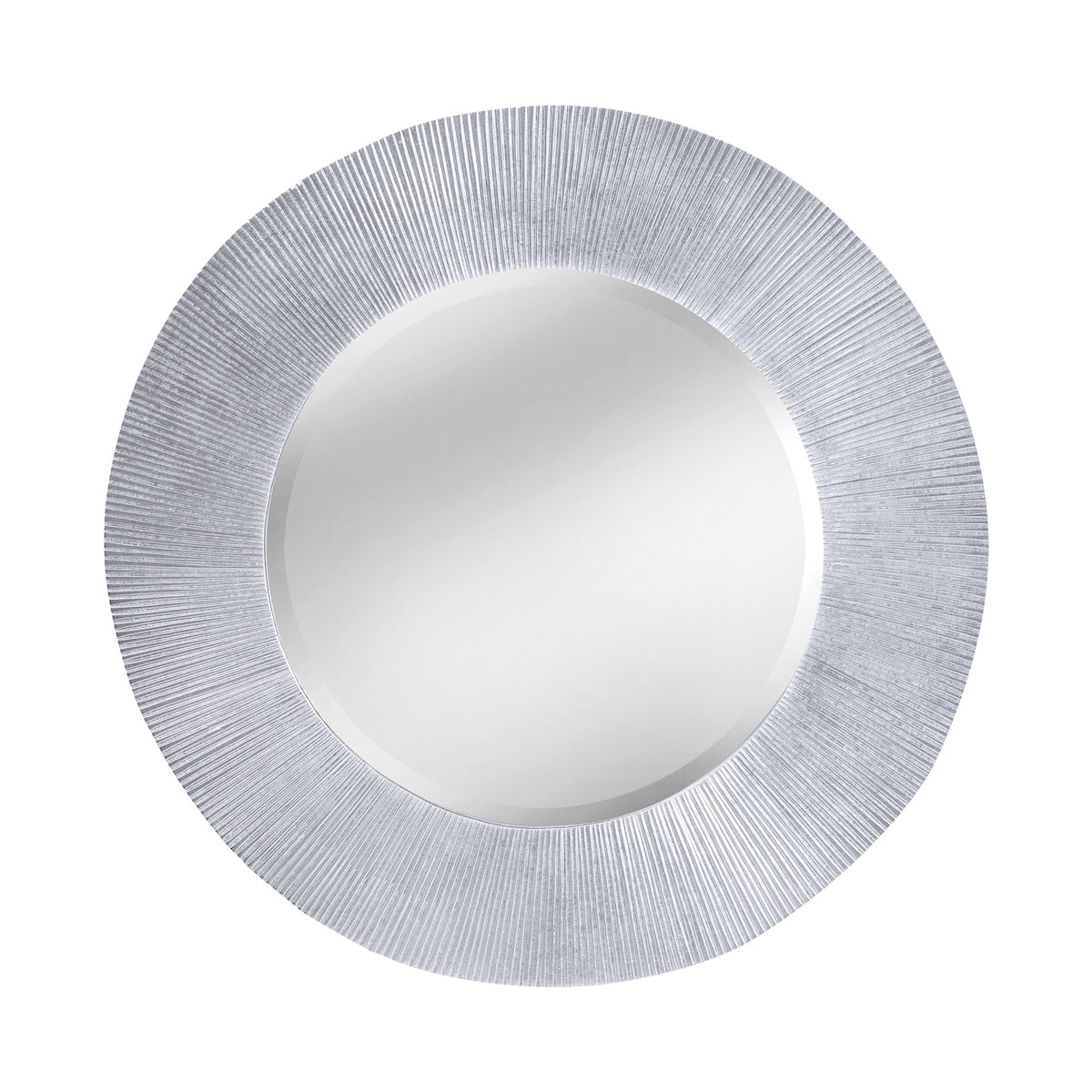 Photos - Wall Mirror Mirror Masters MW0137 Attra 31-1/2" Diameter Contemporary Circular Metal Framed Bathroom  Bright Silver Home Deco