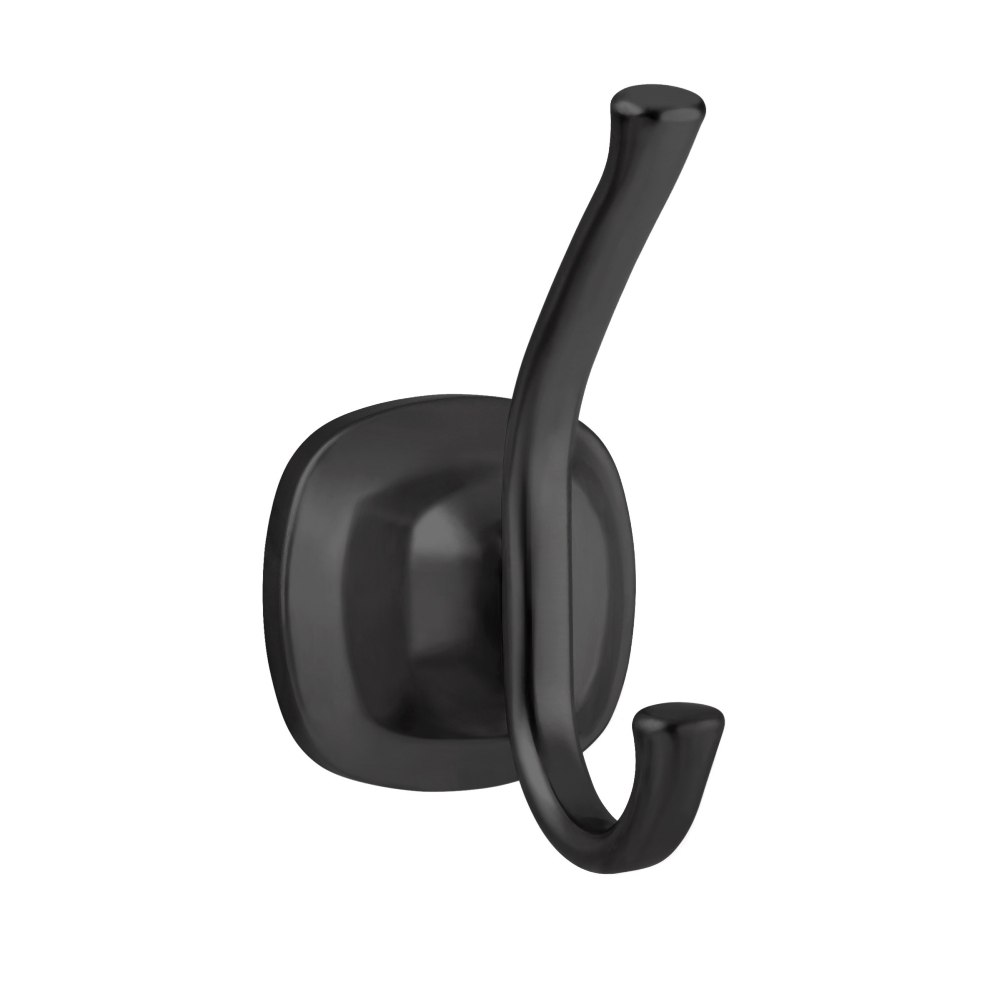 Photos - Towel Holder Miseno MNORH600 Elysa Robe Hook Flat Black Bathroom Hardware and Accessories Bathroom Hardware Robe Hooks MNORH600FB 