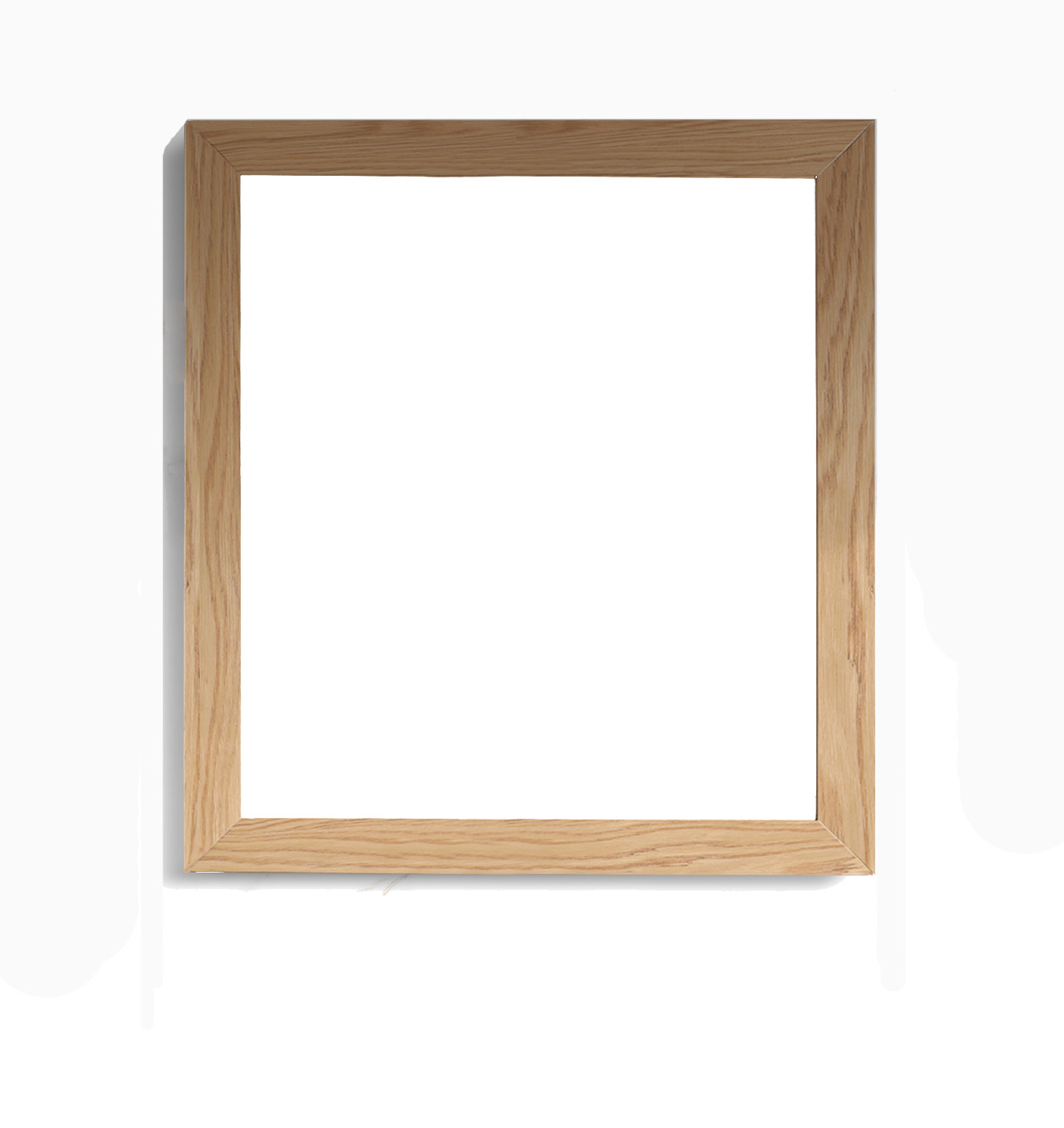 Miseno MM-STER30 Sterling 30" W x 30" H Rectangular Wood Framed Bathroom Wall Mirror California White Oak Home Decor Mirrors Bathroom Mirror