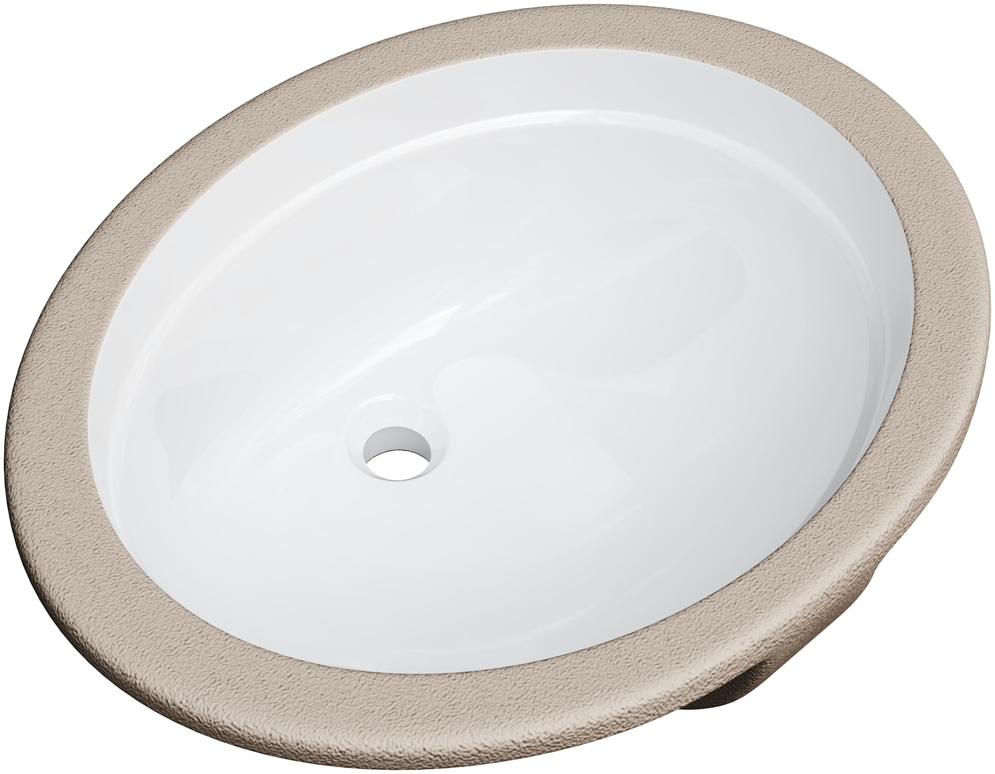 Photos - Bathroom Sink Miseno MNO1714OU 20" Oval Undermount  with Front Overflow Bright White Sinks s Sinks Only MNO1714O 