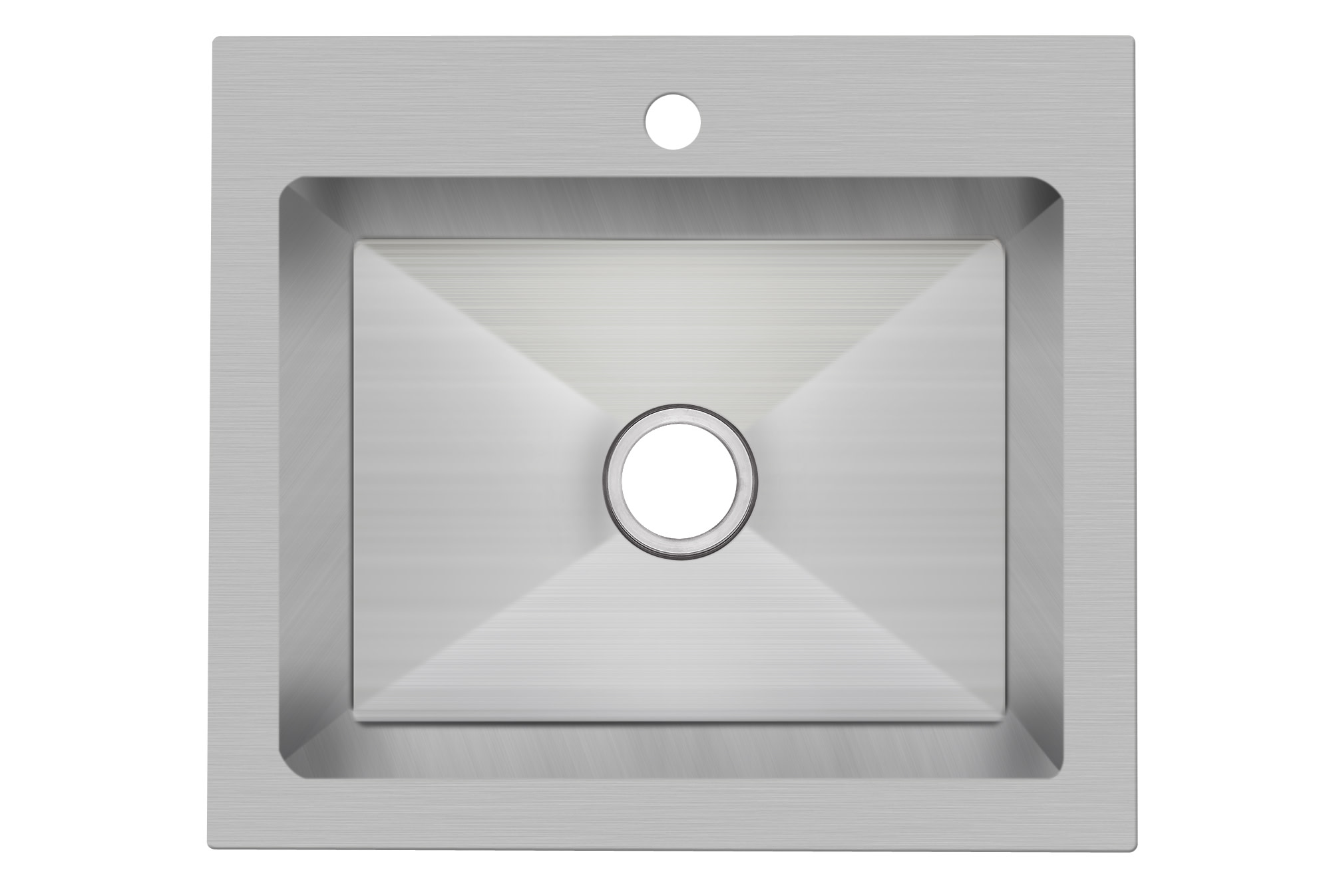 Photos - Kitchen Sink Miseno MNO182421SRTM1 25" X 22" Drop In Undermount Single Basin Stainless Steel  Stainless Steel Sinks Kitchen S 