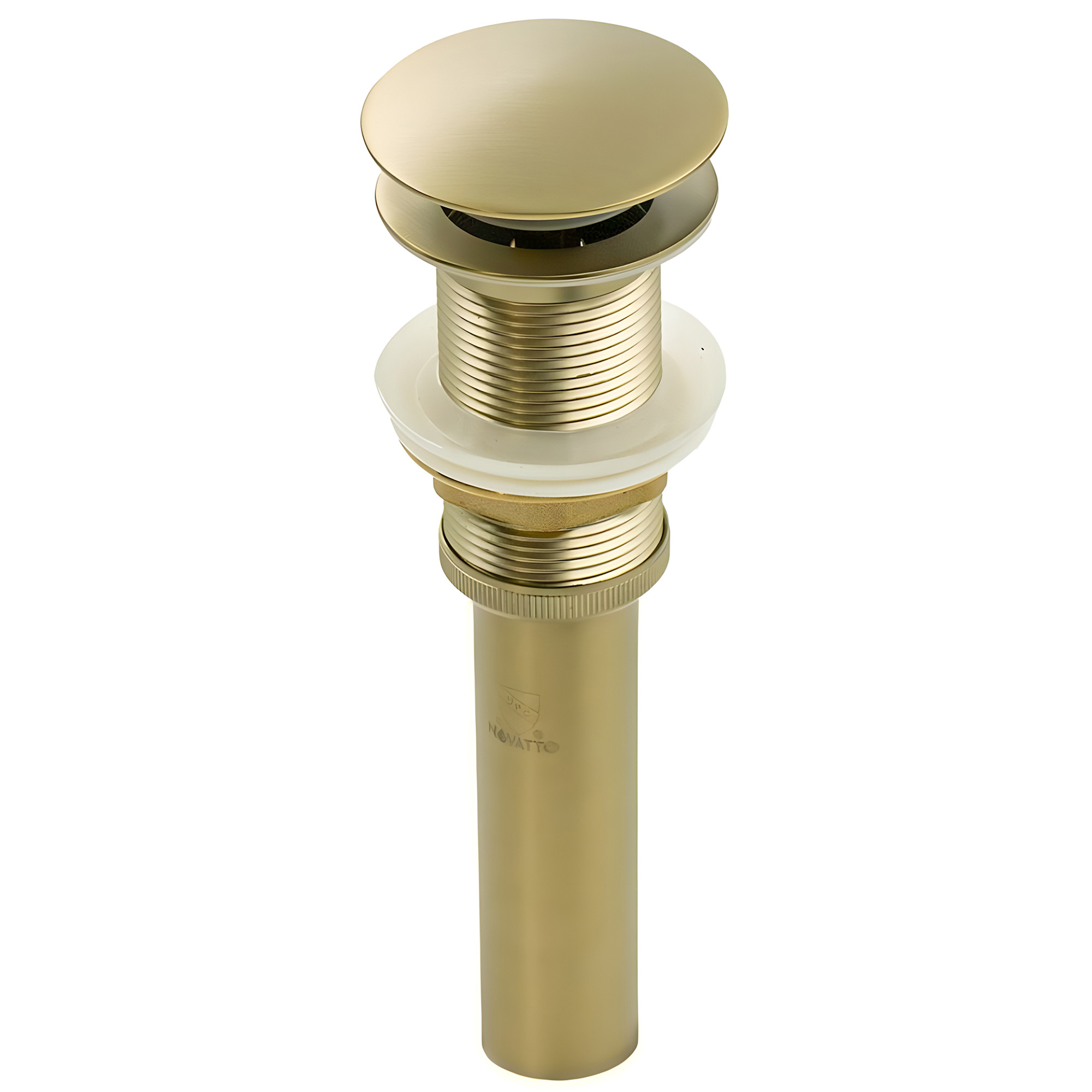 Photos - Pipe Trap Miseno MNO-PUD Pop-Up Vessel Sink Drain Without Overflow Satin Brass Sink Accessories and Parts Bathroom Sink Parts Drain As 