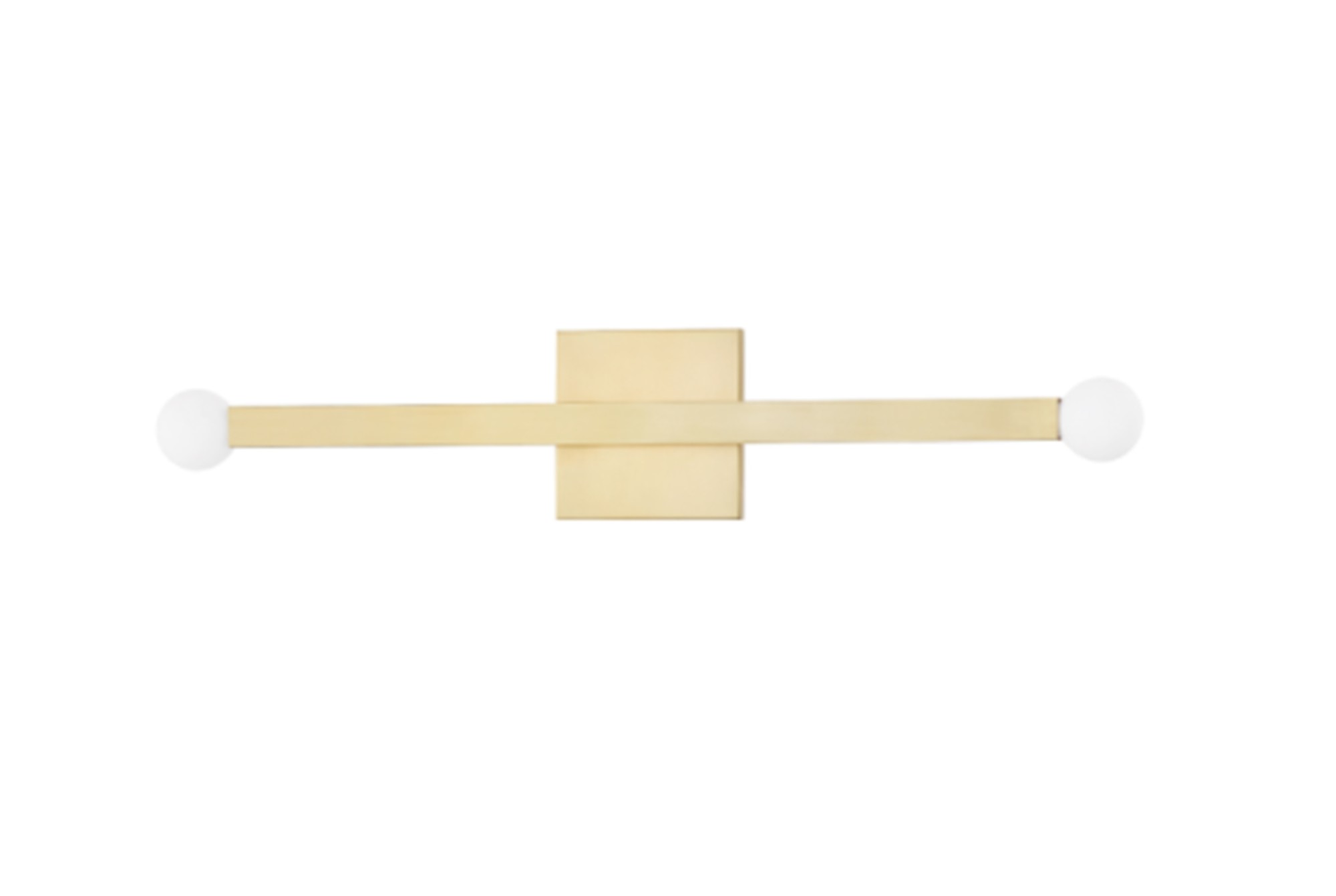Mitzi H463102 Dona 2 Light 24" Tall LED Bathroom Sconce Aged Brass Indoor Lighting Bathroom Fixtures Bathroom Sconce