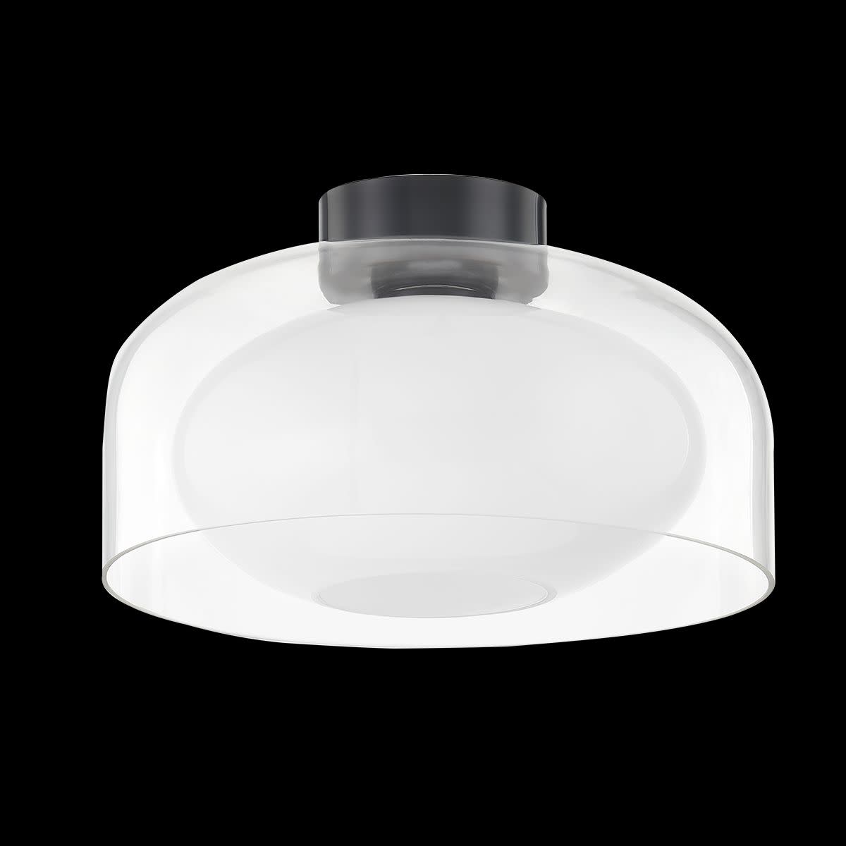 Photos - Chandelier / Lamp Giovanna Mitzi H746501  14" Wide Flush Mount Ceiling Fixture Old Bronze Indoor Lighting Ceiling Fixtures Flush Mount H746501 