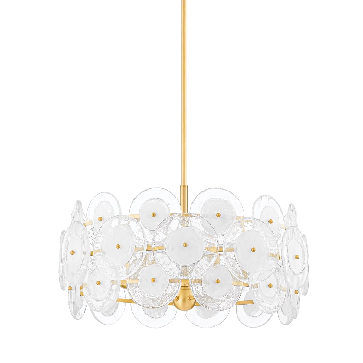 Photos - Chandelier / Lamp Wide Mitzi H810705 Zoella 5 Light 24"  Ring Chandelier Aged Brass Indoor Lighting Chandeliers H810705-AGB 