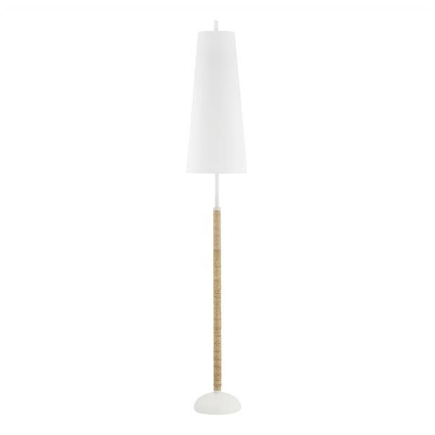 Photos - Chandelier / Lamp Mitzi HL708402 Mariana 2 Light 70" Tall Accent Floor Lamp Textured White Lamps Floor Lamps HL708402-TWH