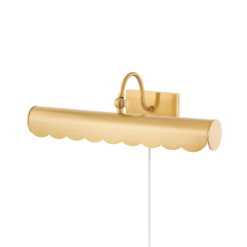 Photos - Chandelier / Lamp Wide Mitzi H762102M Fifi 5"  Picture Light Aged Brass Indoor Lighting Picture Lights HL762102M-AGB 