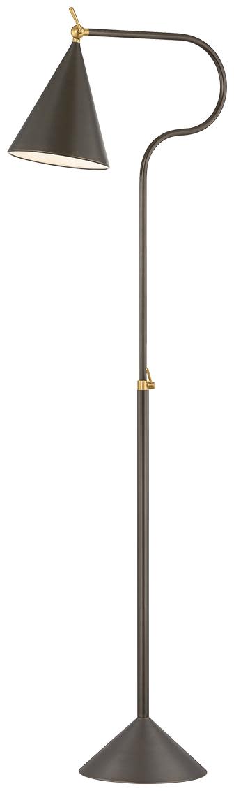 Photos - Chandelier / Lamp Mitzi HL996401 Harriet 63" Tall Accent Floor Lamp Aged Brass / True Bronze Lamps Floor Lamps HL996401-AGB/TRB