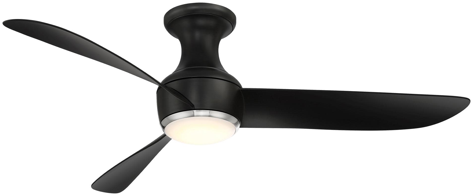 Photos - Fan Modern Forms Corona Flush 52 LED 3500K Corona 52" 3 Blade Indoor / Outdoor Smart LED Ceiling - 3500K Brushed Nickel / Ma