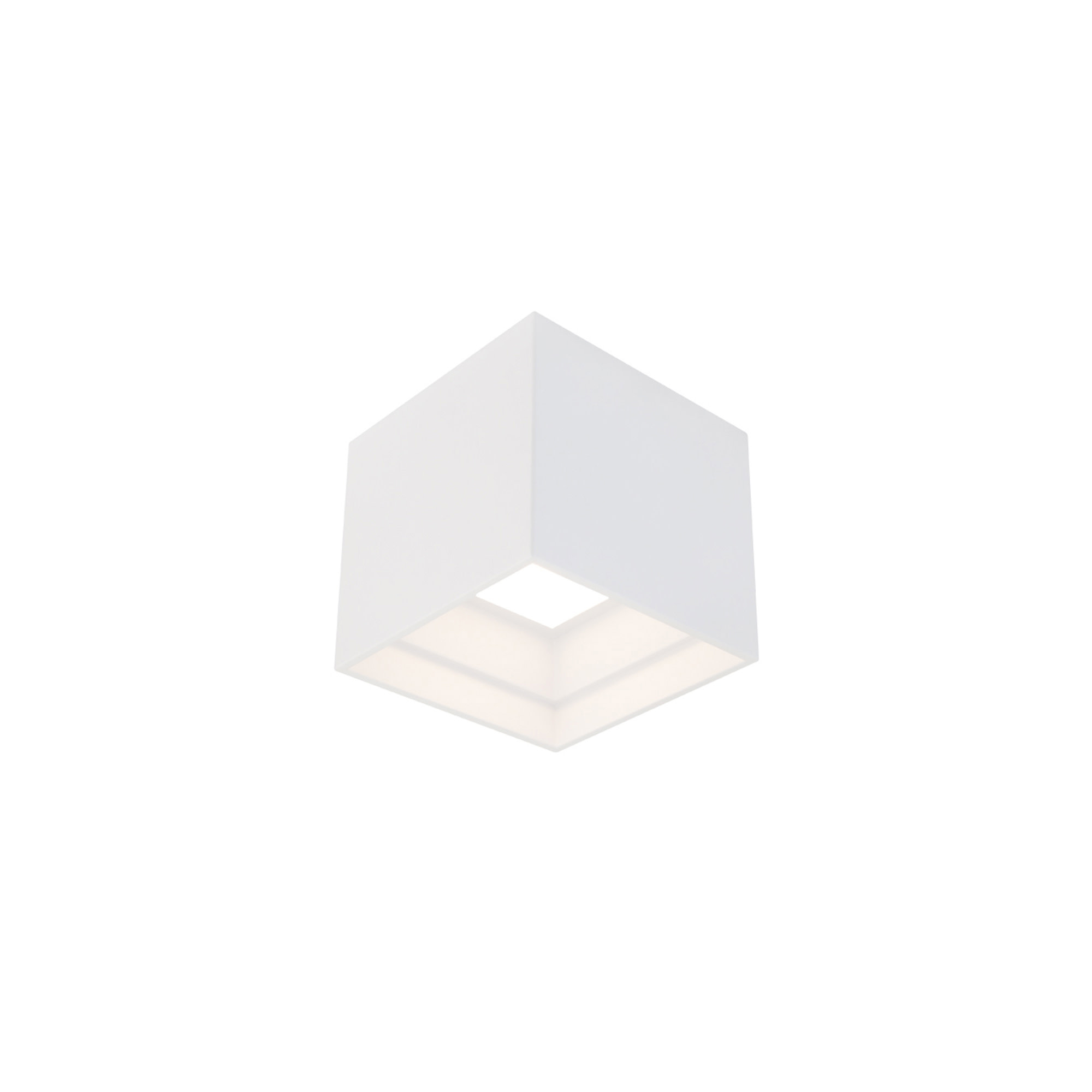 Photos - Floodlight / Street Light Modern Forms FM-W62205-40 Kube 5" Wide LED Outdoor Flush Mount Square Ceiling Fixture - Switchable 3000K / 3500K / 4000K Whi