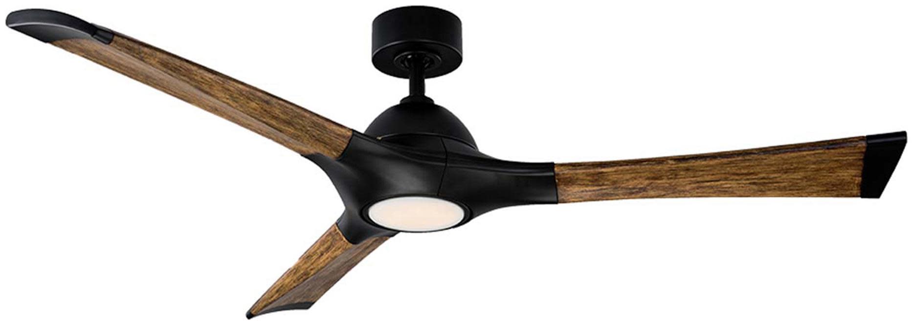 Photos - Fan Modern Forms Woody 60 Woody 60" 3 Blade Indoor / Outdoor Smart LED Ceiling  Matte Black / 3000K s Ceiling s Outdoor 