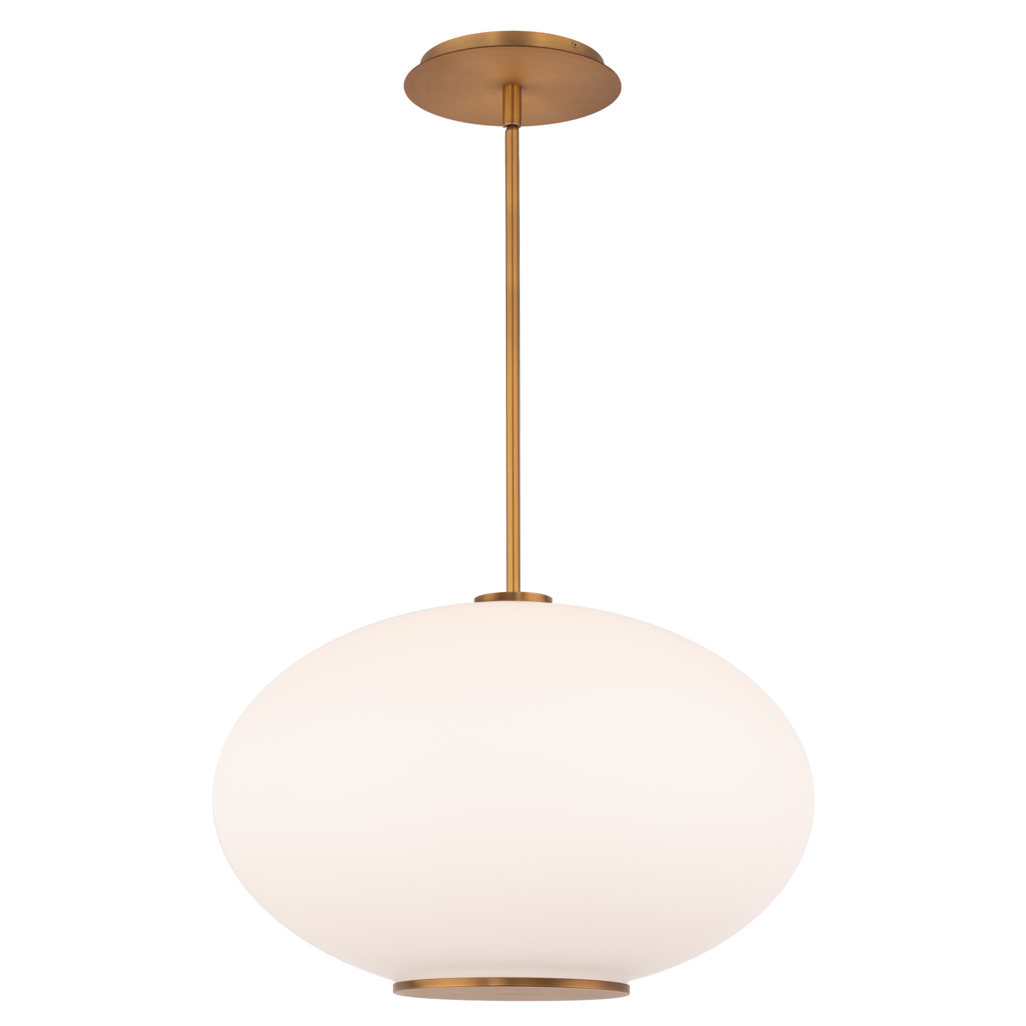 Photos - Chandelier / Lamp Modern Forms PD-72316-30 Illusion 16" Wide Switchable Color Temperature LED Pendant - Set to 3000K Aged Brass Indoor Lightin