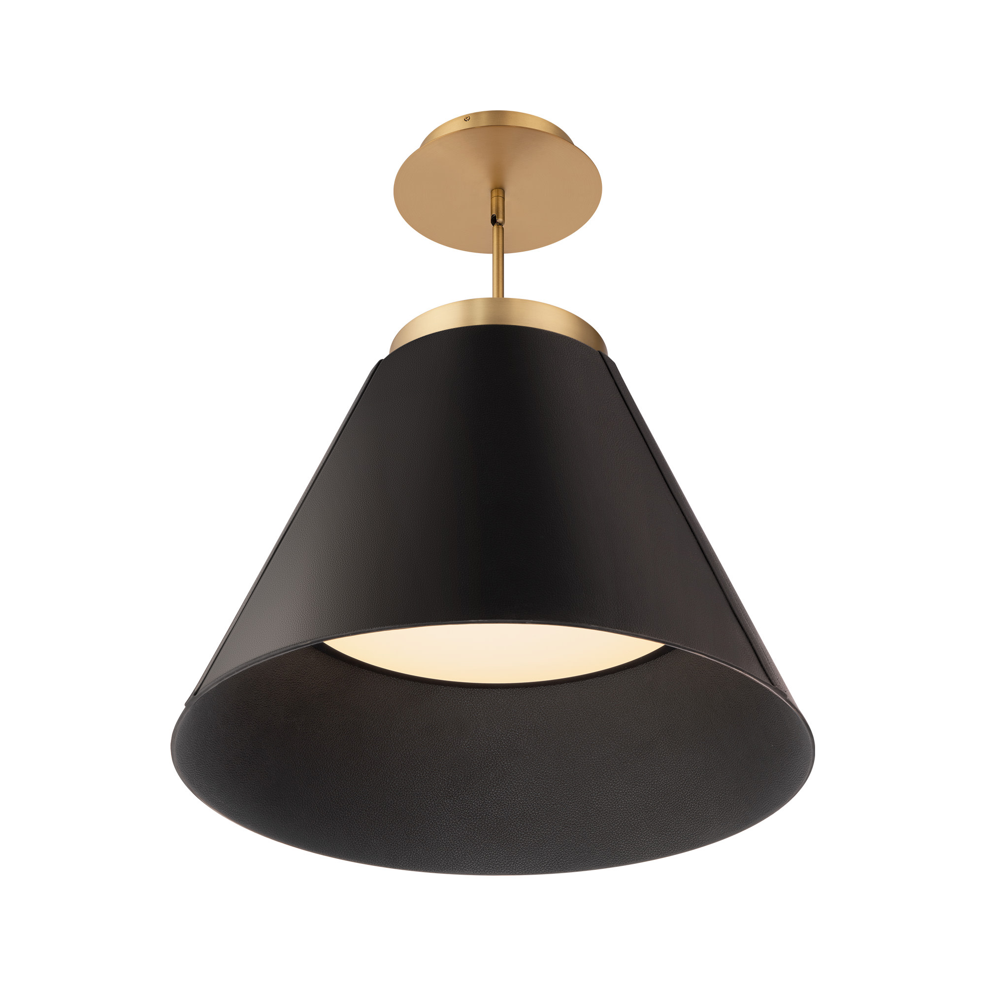 Photos - Chandelier / Lamp Modern Forms PD-88324 Bentley 25" Wide 3000K LED Pendant Black Aged Brass Indoor Lighting Pendants PD-88324-BK/AB