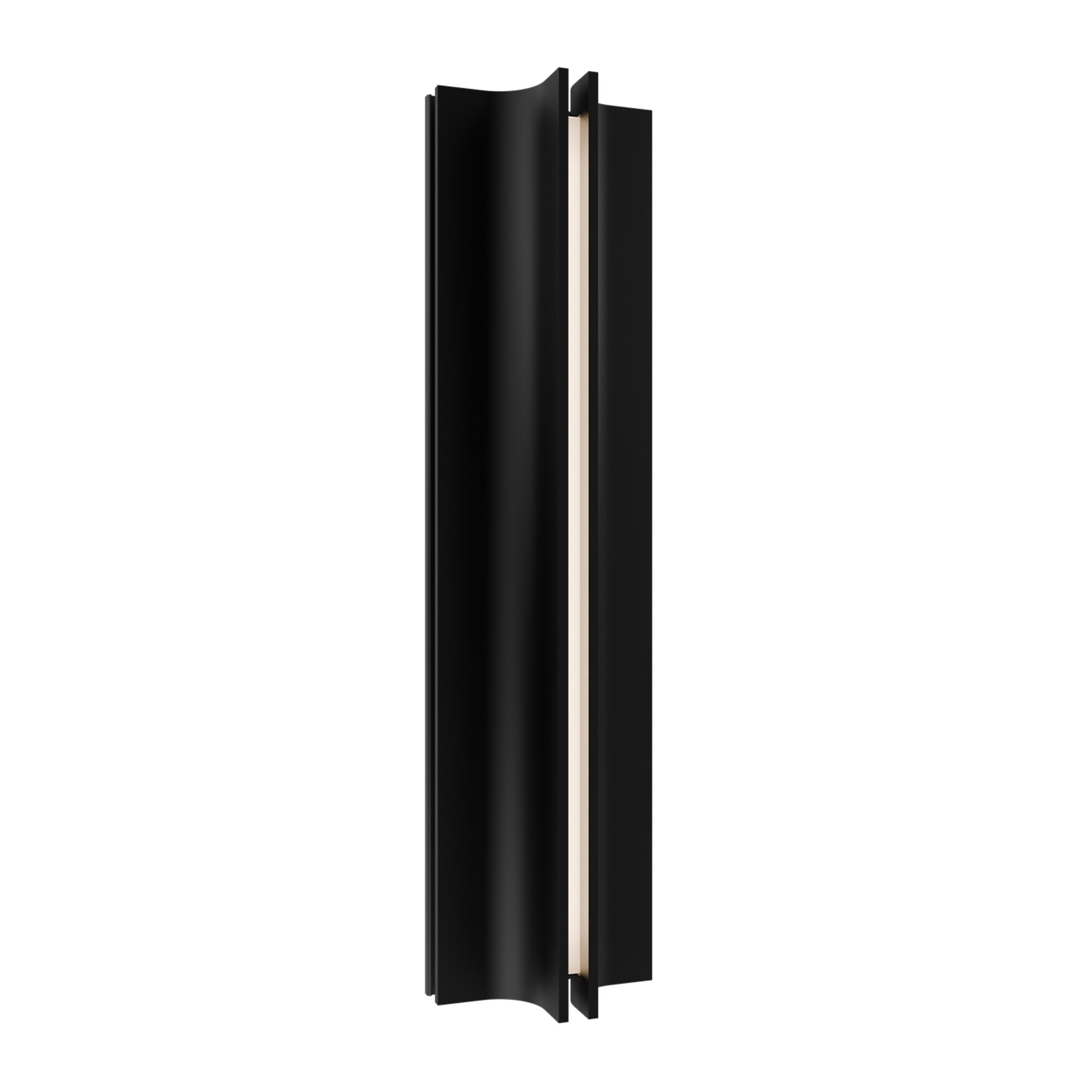 Photos - Floodlight / Street Light Modern Forms WS-W82522-27 Strait 22" Tall LED Outdoor Wall Sconce - 2700K Black Outdoor Lighting Wall Sconces WS-W82522-27-B