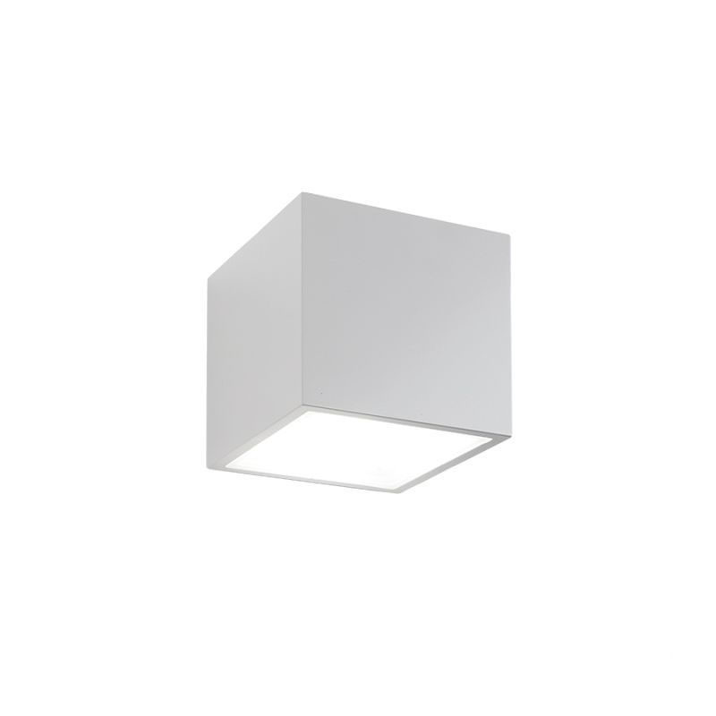 Photos - Floodlight / Street Light Modern Forms WS-W9202 Bloc 2 Light 6" Tall LED Outdoor Wall Sconce White / 3000K Outdoor Lighting Wall Sconces WS-W9202-WT 