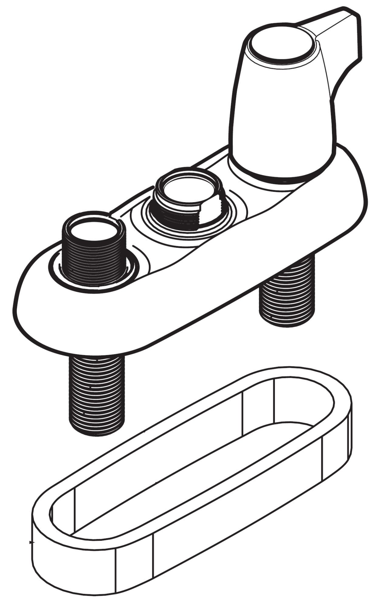 Moen 100625 Manufacturer Replacement Part Chrome Faucet Accessories and Parts Bathroom Sink Faucet Parts Escutcheons