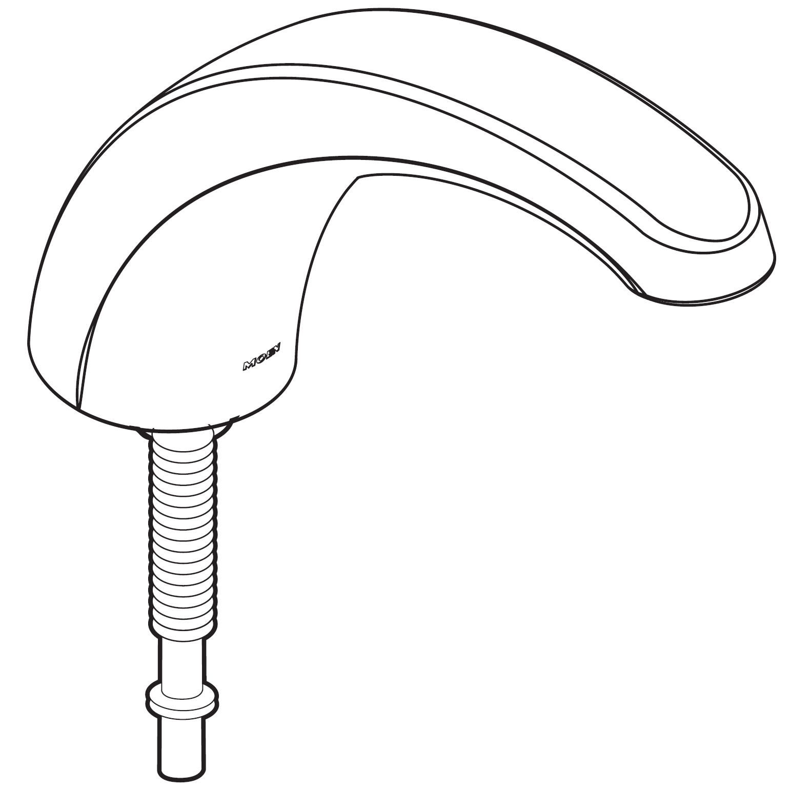 Moen 100675 Manufacturer Replacement Part Chrome Faucet Accessories and Parts Bathroom Sink Faucet Parts Spouts