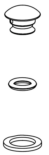 Moen 115034 Handle Cap Kit for 87876 Brushed Nickel Faucet Accessories and Parts Bathroom Sink Faucet Parts Handle Parts