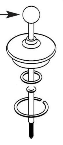 Moen 116635 Manufacturer Replacement Part Nickel Faucet Accessories and Parts Bathroom Sink Faucet Parts Lift Rods