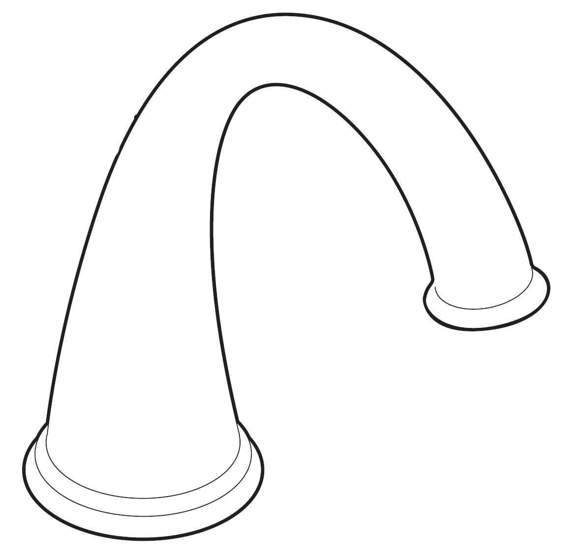 Moen 116664 Replacement Spout Kit Chrome Faucet Accessories and Parts Bathroom Sink Faucet Parts Spouts