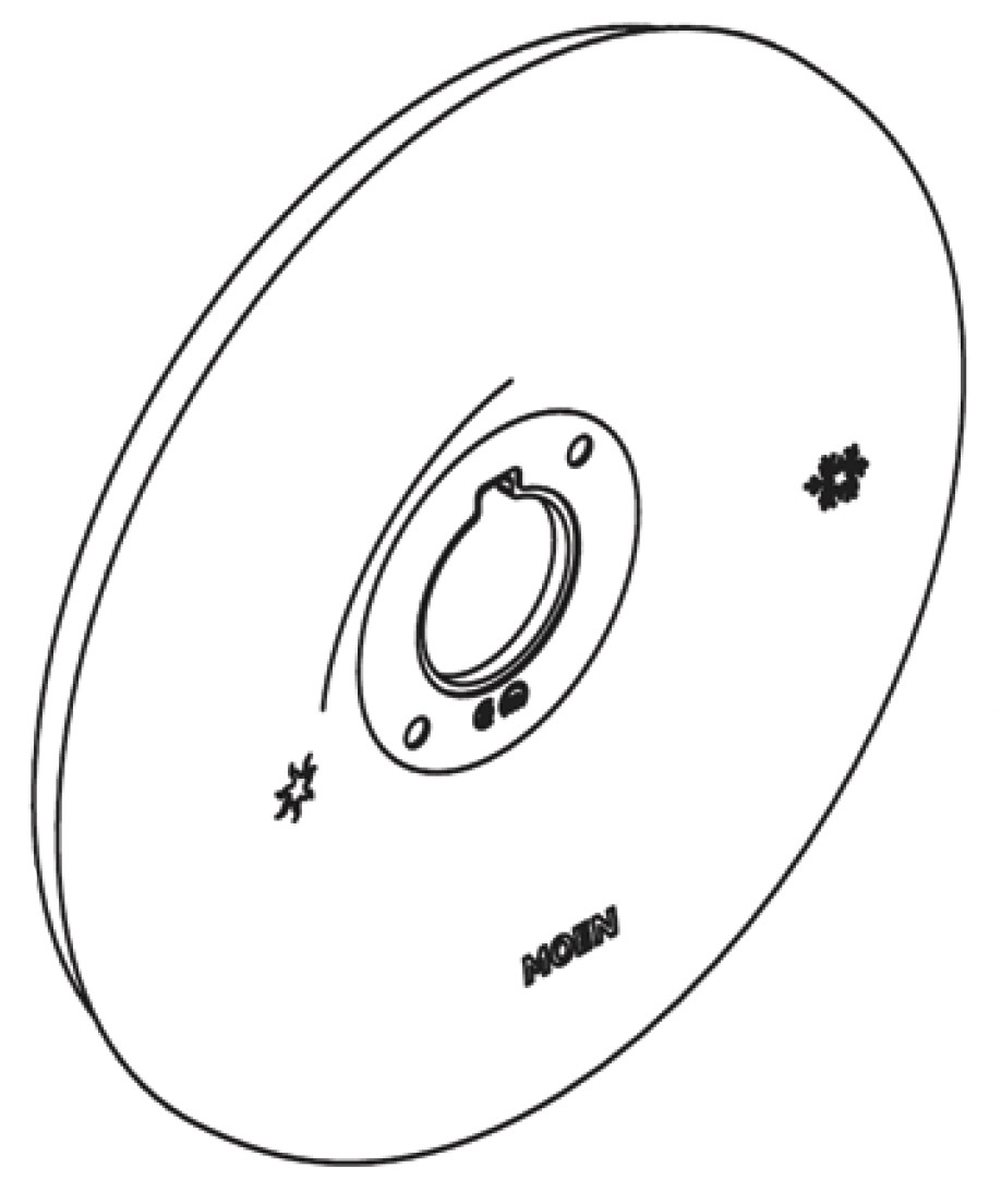 Moen 128870 Manufacturer Replacement Part Brushed Nickel Bath and Shower Parts Shower Trim Parts Escutcheons