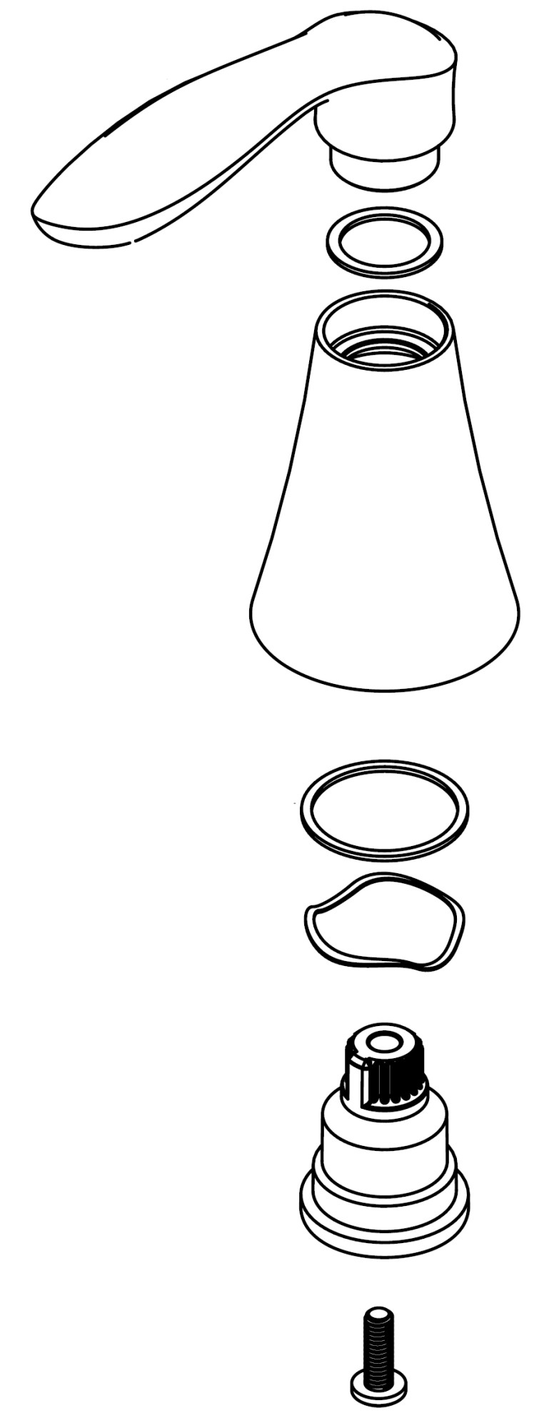 Moen 128876 Manufacturer Replacement Part Chrome Faucet Accessories and Parts Bathroom Sink Faucet Parts Handles