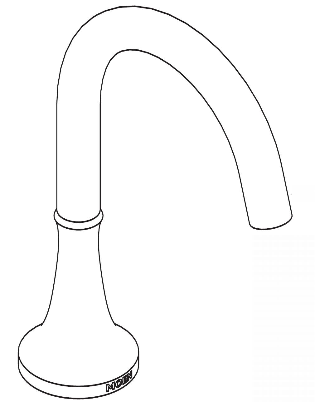 Moen 128879 Manufacturer Replacement Part Brushed Nickel Faucet Accessories and Parts Bathroom Sink Faucet Parts Spouts