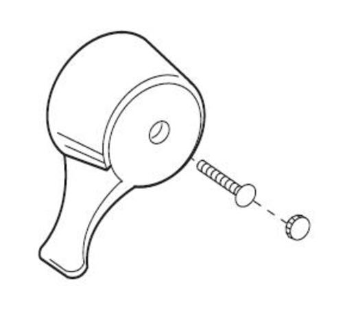 Moen 14732 Replacement Single Lever Handle Kit for Tub and Shower Chrome Bath and Shower Parts Shower Trim Parts Handles