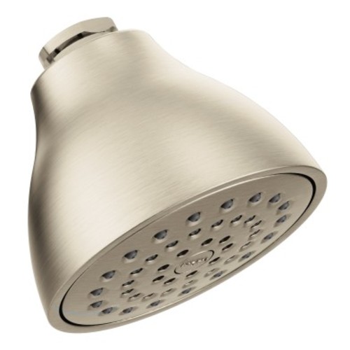 Moen 6322EP MoenFlo 1.75 GPM Single Function Showerhead Brushed Nickel Showers Shower Heads Single Function