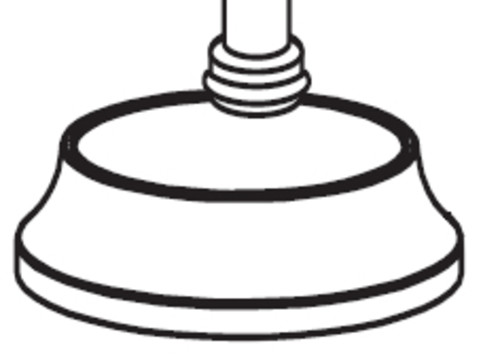 Moen 94435 Monticello Replacement Spout Escutcheon Chrome Faucet Accessories and Parts Kitchen Faucet Accessories Escutcheons