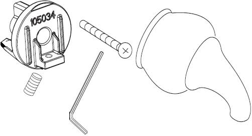 Moen 95607 Replacement Handle Hub Kit Polished Brass Faucet Accessories and Parts Bathroom Sink Faucet Parts Handle Parts