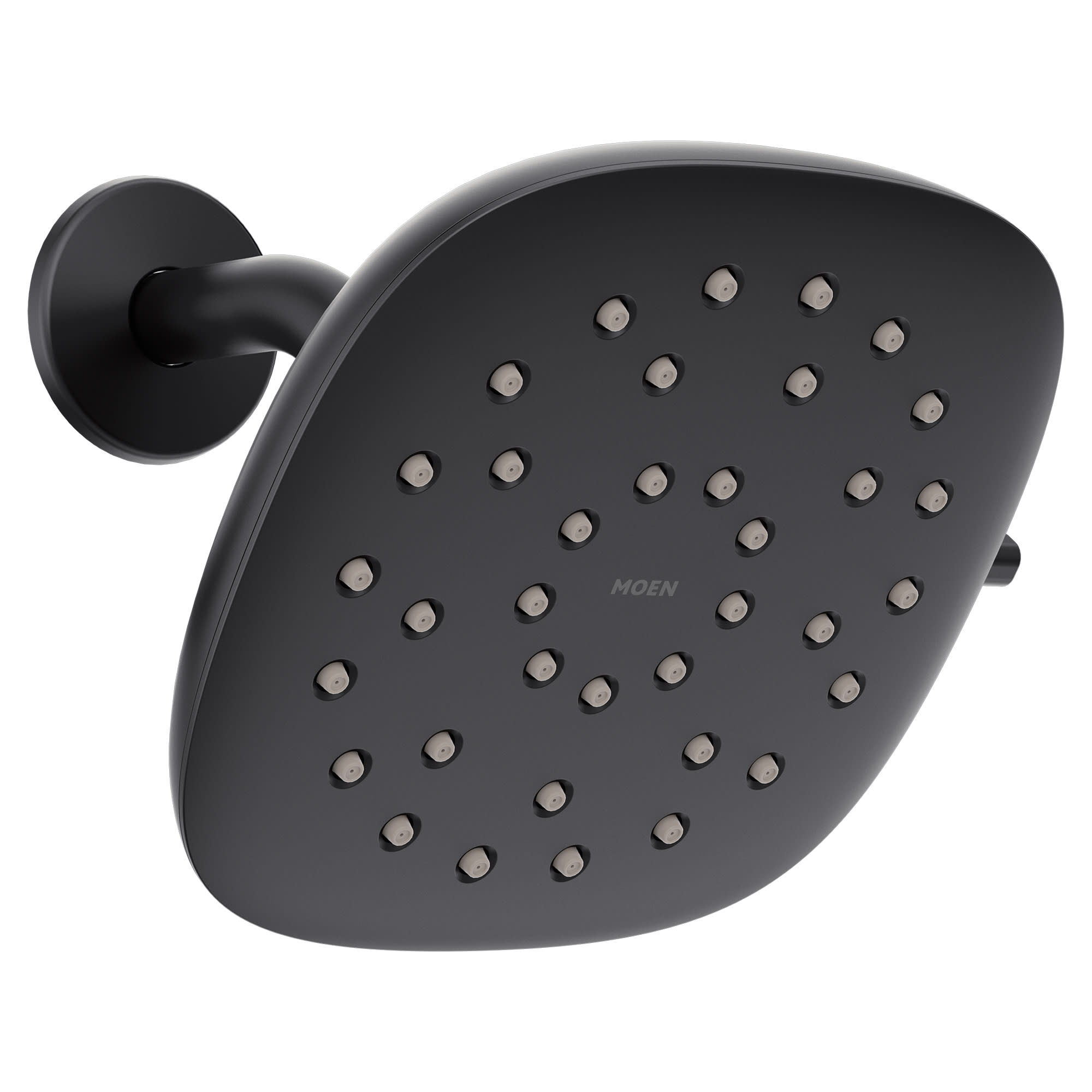 Moen 220R5 Verso 2.5 GPM Multi Function Square Shower Head with Infiniti™ Dial Matte Black Showers Shower Heads Multi Function