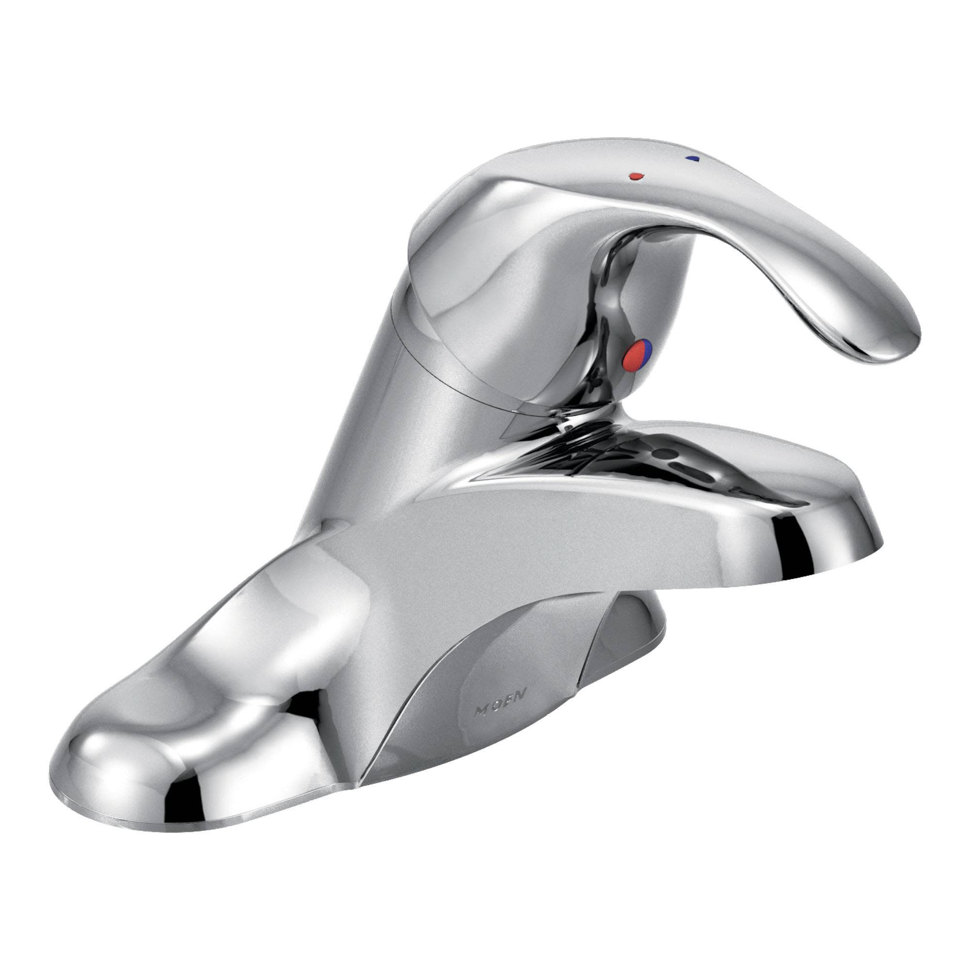 Moen 8439F05 Single Handle Centerset Bathroom Faucet from the M-BITION Collection (Valve Included) Chrome Faucet Bathroom Sink Faucets Single Handle