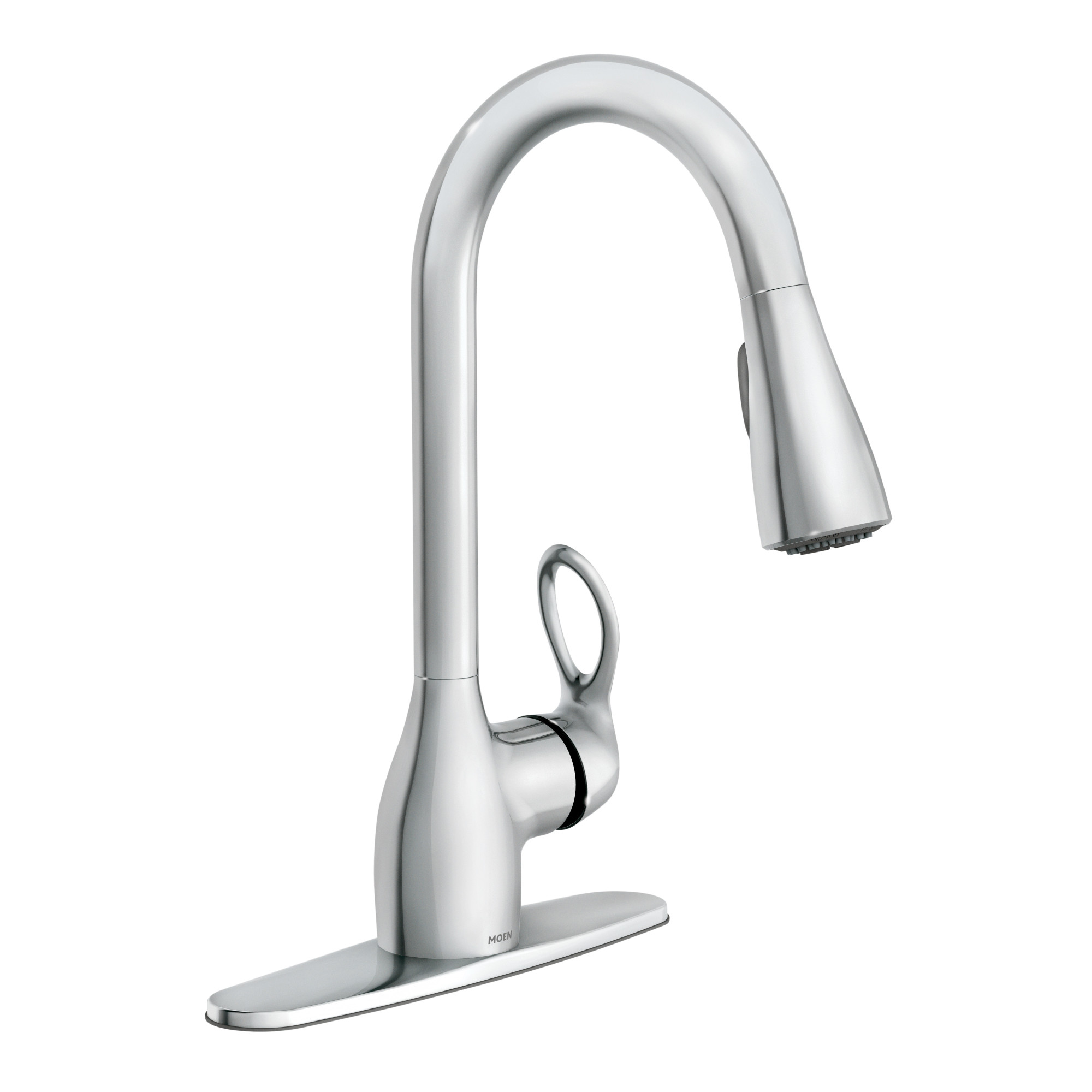 Moen CA87011 Kleo Single Handle Kitchen Faucet with Pullout Spray Chrome Faucet Kitchen Single Handle