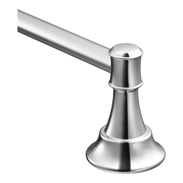 Moen DN7924 24" Towel Bar with Mounting Hardware from the Ashville Collection Chrome Bathroom Hardware and Accessories Bathroom Hardware Towel Bars