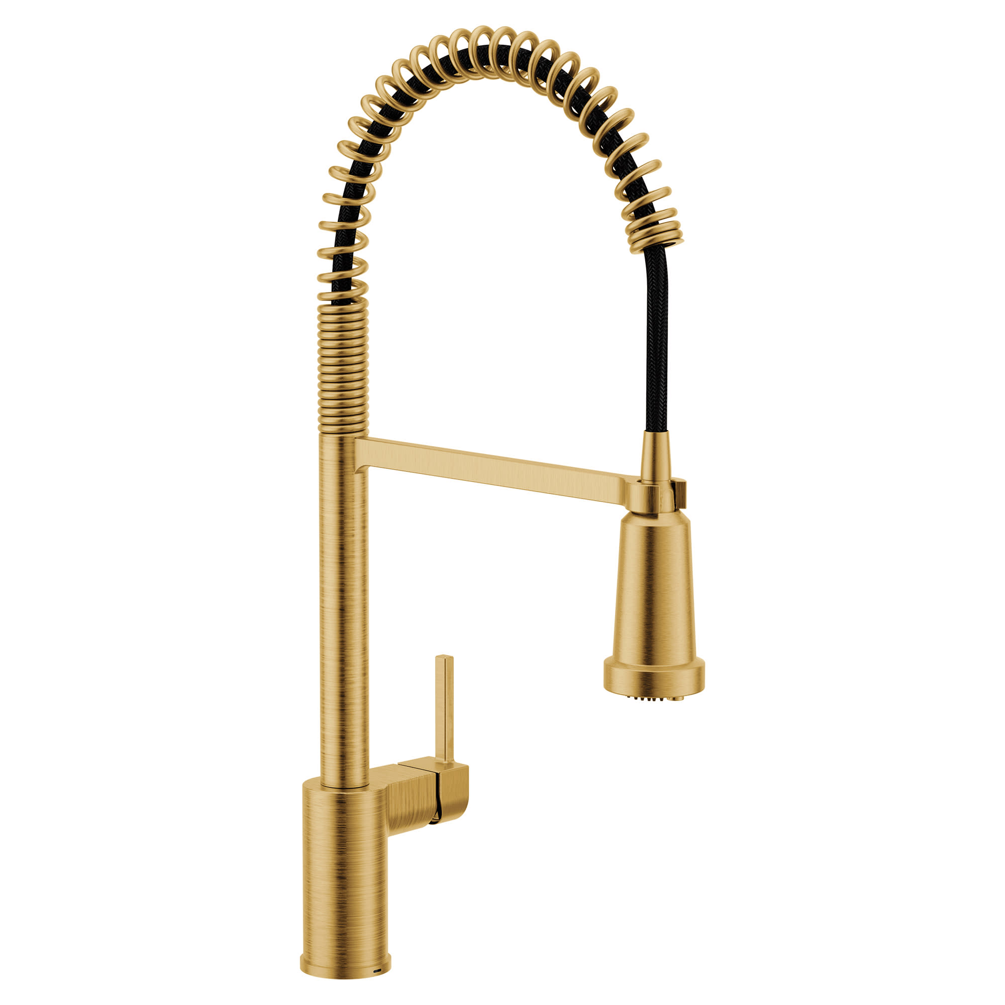 Moen F5923 Align 1.5 GPM Single Hole Pre-Rinse Pull Down Kitchen Faucet Brushed Gold Faucet Kitchen Single Handle